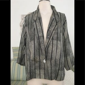 Pearl C vintage silk jacket size 8